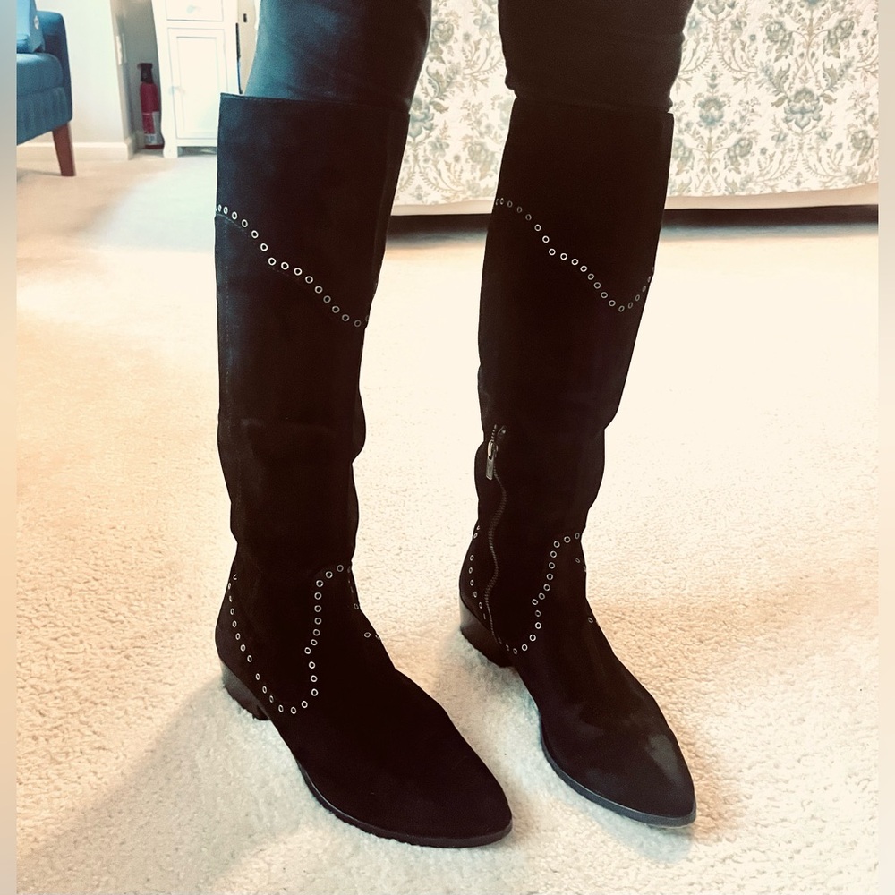 👢 FRYE Frye Womens Black Suede Tall Boots